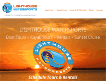 Tablet Screenshot of lighthousewatersports.com